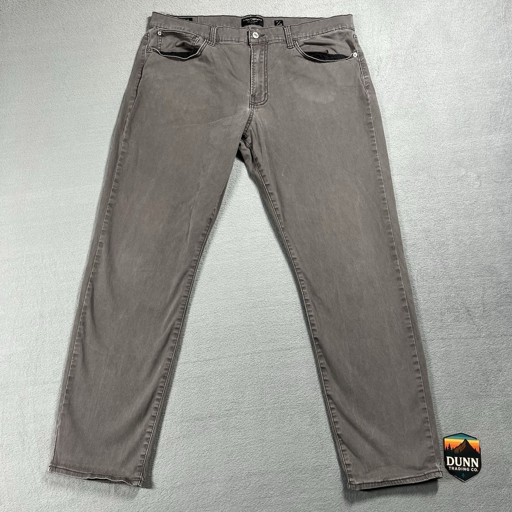 Lucky Brand Jeans Mens 38x32 Gray 121 Slim Straight Stretch Comfort Casual